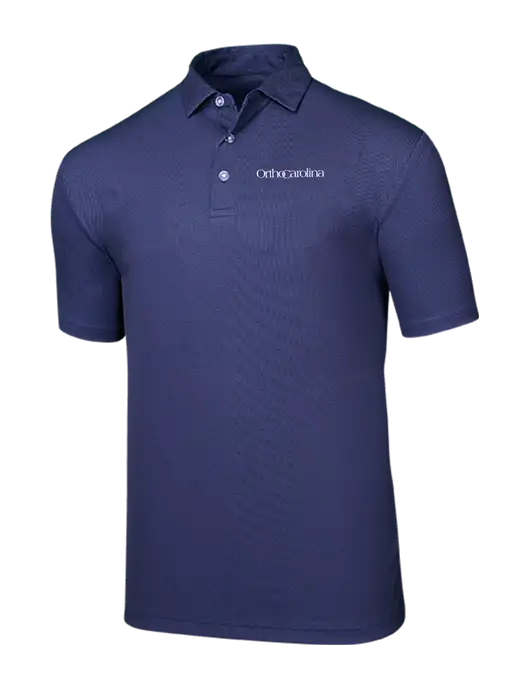 Callaway Birdseye Navy Polo w/OrthoCarolina Logo