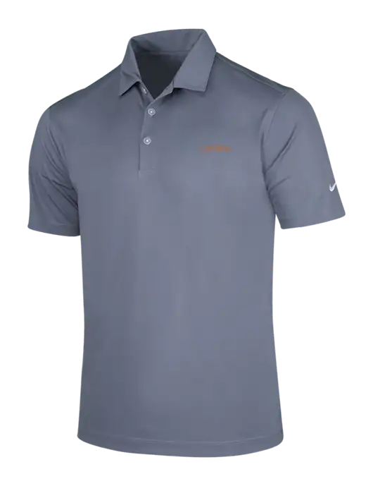 NIKE Medium Grey Dri-Fit Vertical Mesh Polo w/OrthoCarolina Logo