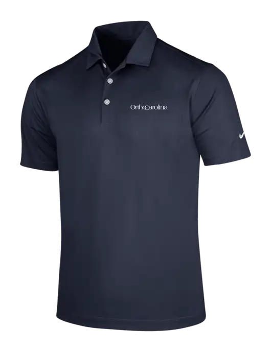 NIKE Dark Navy Dri-Fit Vertical Mesh Polo w/OrthoCarolina Logo