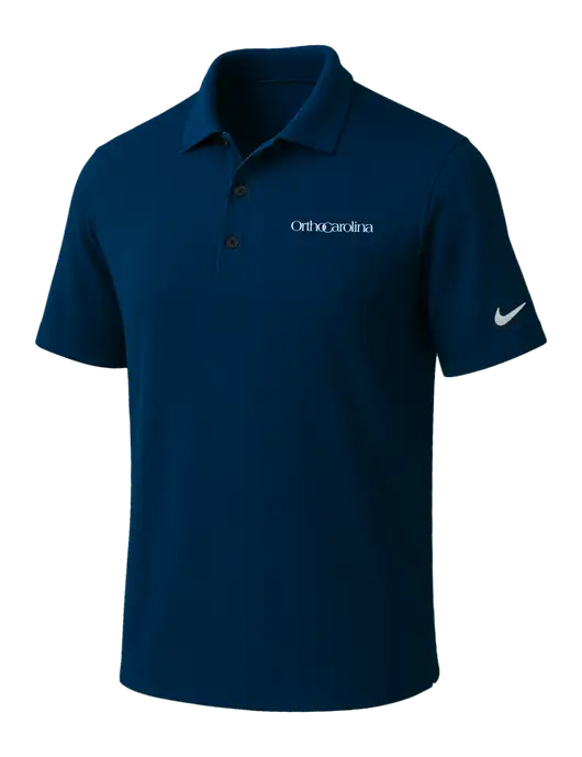NIKE Navy Dri-Fit Micro Pique Polo w/OrthoCarolina Logo