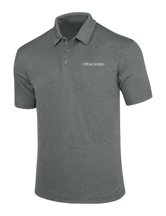 Charcoal Trace Heather Polo w/OrthoCarolina Logo