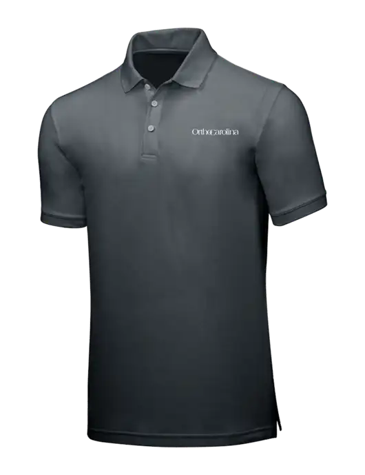 Dark Grey Core Classic Pique w/OrthoCarolina Logo