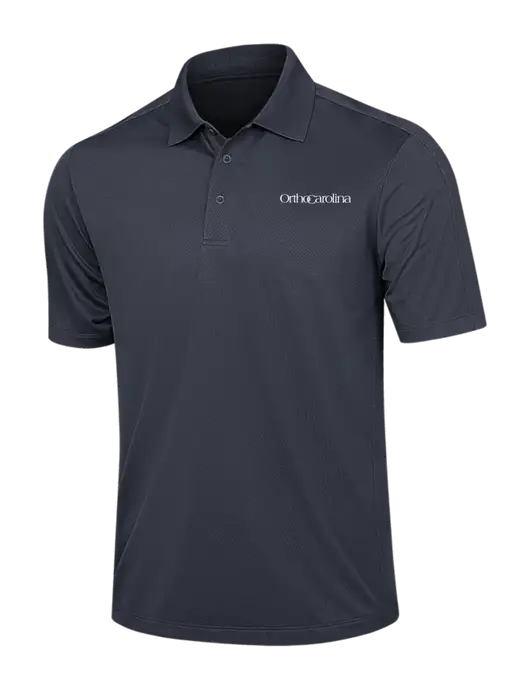 Dark Grey Diamond Textured Jacquard Polo w/OrthoCarolina Logo