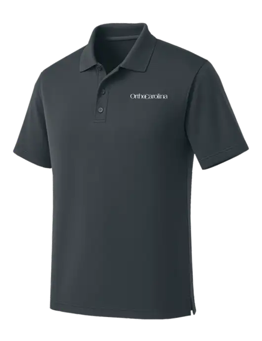 Dark Grey Dry Zone UV Micro Mesh Polo w/OrthoCarolina Logo