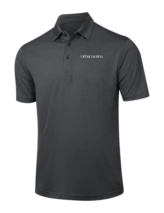 Dark Grey Heather Contender Polo w/OrthoCarolina Logo