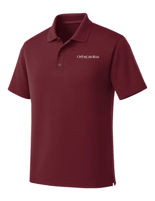 Maroon Dry Zone UV Micro Mesh Polo w/OrthoCarolina Logo