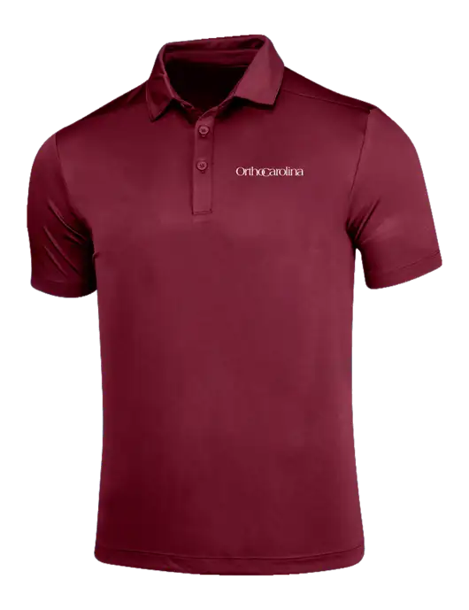 Maroon Posi-UV Pro Polo w/OrthoCarolina Logo
