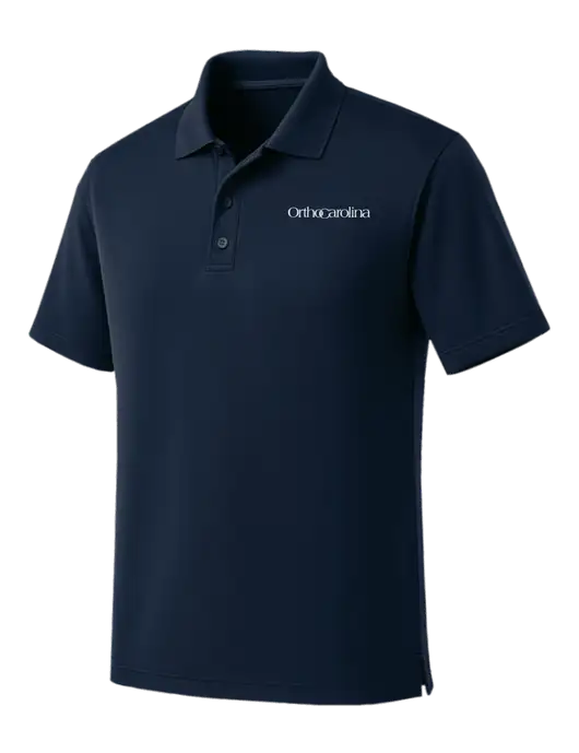 Dark Navy Dry Zone UV Micro Mesh Polo w/OrthoCarolina Logo