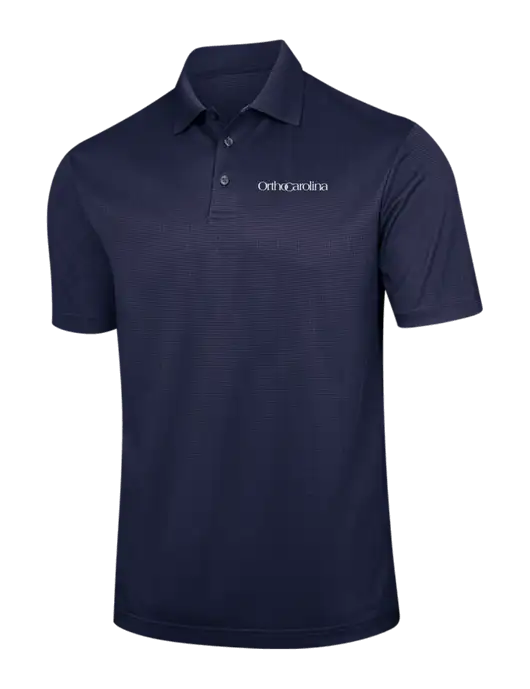 Navy Performance Fine Jacquard Polo w/OrthoCarolina Logo