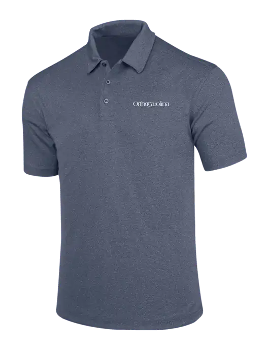 True Navy Trace Heather Polo w/OrthoCarolina Logo