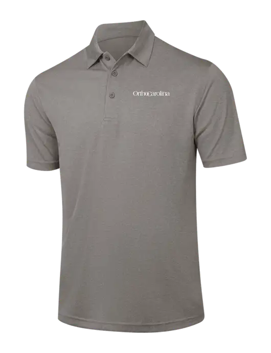 Medium Grey Heather Contender Polo w/OrthoCarolina Logo