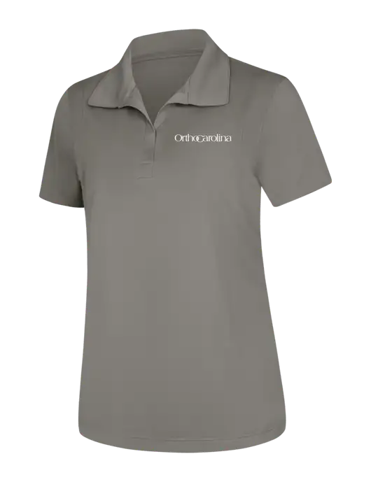 Womens Medium Grey Micropique Sport-Wick Polo w/OrthoCarolina Logo