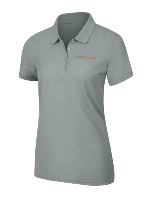 Light Grey Womens Core Classic Pique Polo w/OrthoCarolina Logo