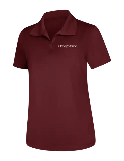 Womens Maroon Micropique Sport-Wick Polo w/OrthoCarolina Logo