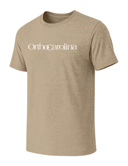 BELLA+CANVAS Heather Tan CVC Short Sleeve Tee w/OrthoCarolina Logo
