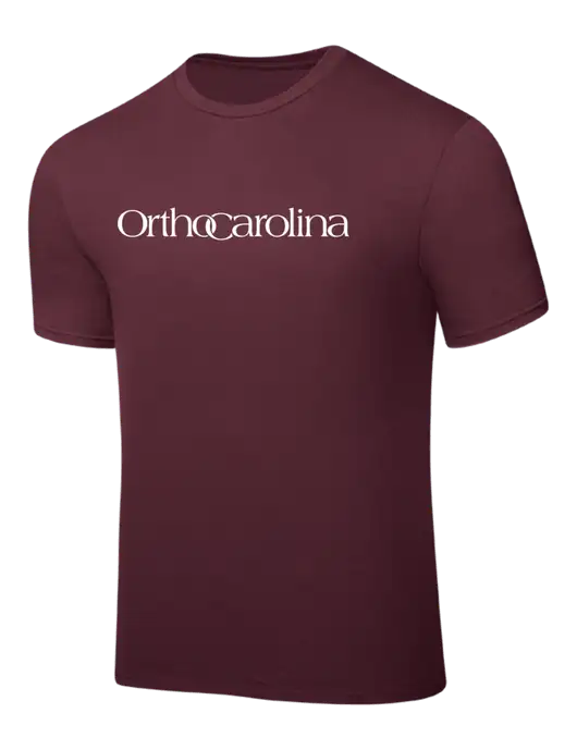 Maroon PosiCharge Competitor Tee w/OrthoCarolina Logo