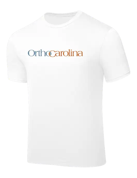 White PosiCharge Competitor Tee w/OrthoCarolina Logo