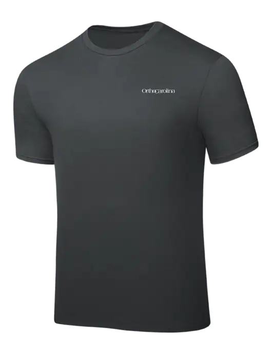 Dark Grey PosiCharge Competitor Tee w/OrthoCarolina Logo