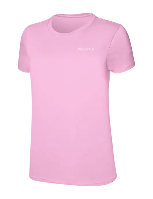 Womens Ring Spun Candy Pink 4.5 oz T-Shirt w/OrthoCarolina Logo