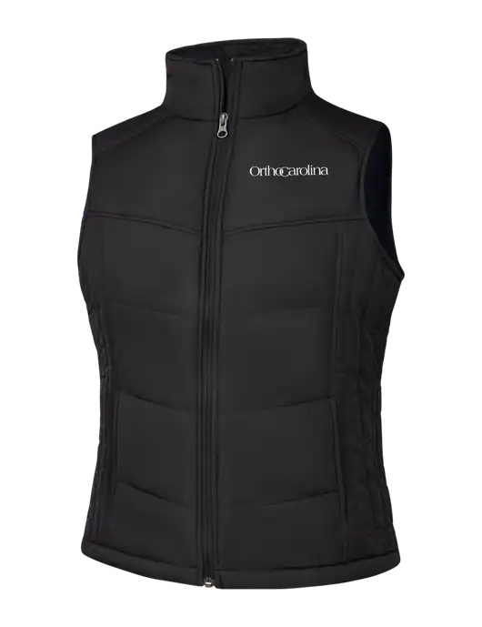 Womens Black/Black Vest w/OrthoCarolina Logo