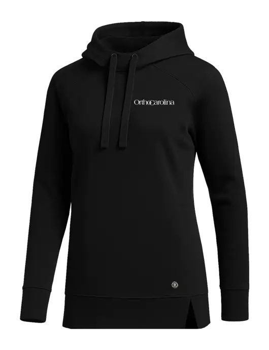 OGIO Black Womens Luuma Pullover Fleece Hoodie w/OrthoCarolina Logo