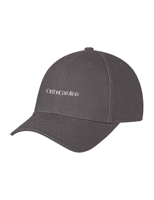 Medium Dark Grey Structured Soft Snap Closure Hook & Loop Cap w/OrthoCarolina Logo