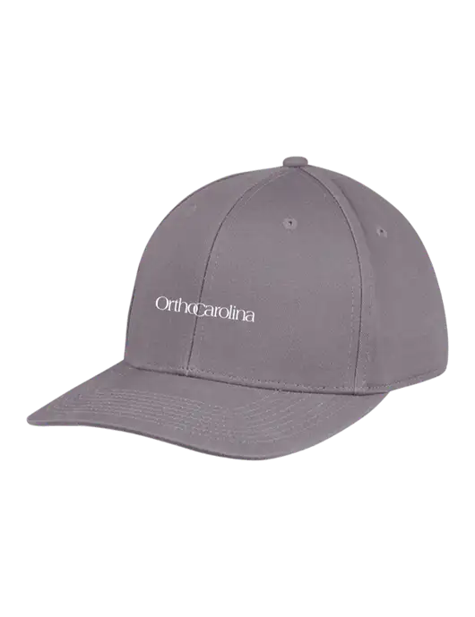 Premium Modern Structured Twill Charcoal Snapback Cap w/OrthoCarolina Logo