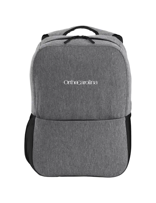 Access Square Laptop Graphite Heather/Black Backpack w/OrthoCarolina Logo