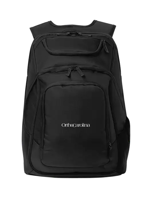 Executive Black Laptop Backpack w/OrthoCarolina Logo