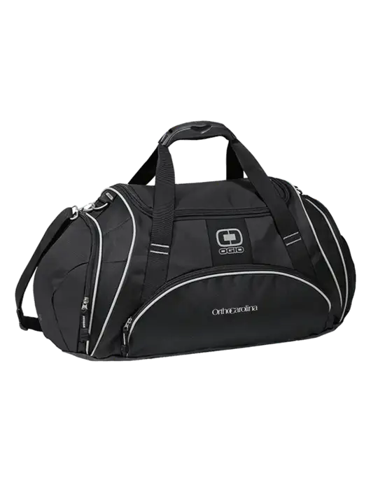 OGIO Black Crunch Duffel
 w/OrthoCarolina Logo
