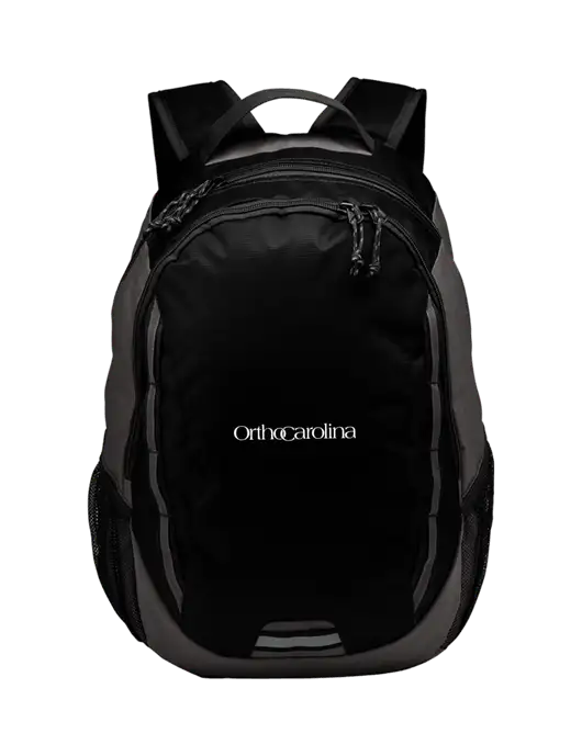 Ridge Black/Dark Charcoal Laptop Backpack w/OrthoCarolina Logo
