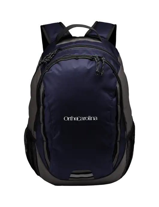 Ridge Deep Navy/Dark Charcoal Laptop Backpack w/OrthoCarolina Logo