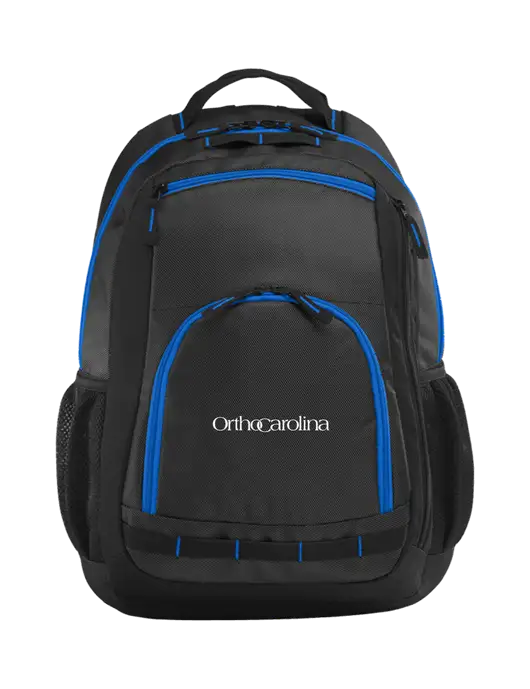 Xtreme Black/Dark Grey/Royal Blue Backpack w/OrthoCarolina Logo