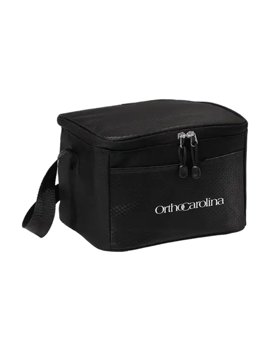 6 Can Black/Black Cube Cooler w/OrthoCarolina Logo
