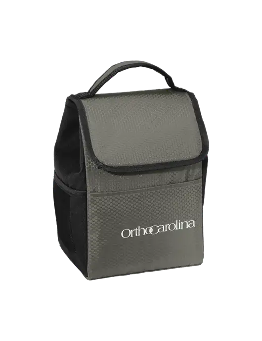 Lunch Bag Grey/Black Cooler w/OrthoCarolina Logo