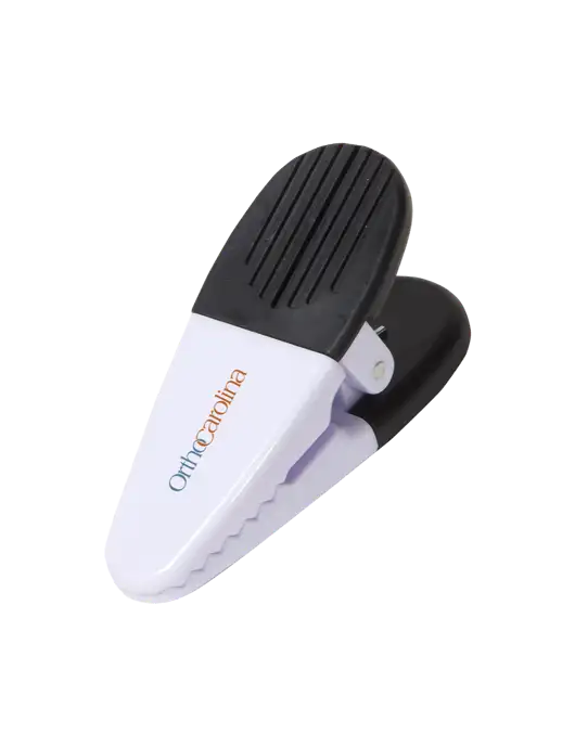 Magnetic White Power Clip w/OrthoCarolina Logo