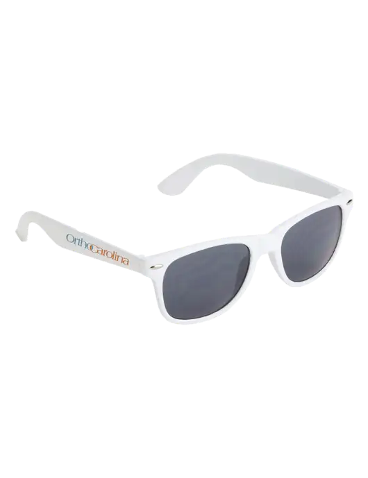 Daytona White Sunglasses w/OrthoCarolina Logo