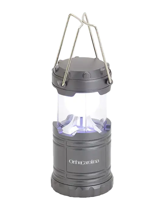 Gunmetal Mini Retro Lantern w/OrthoCarolina Logo