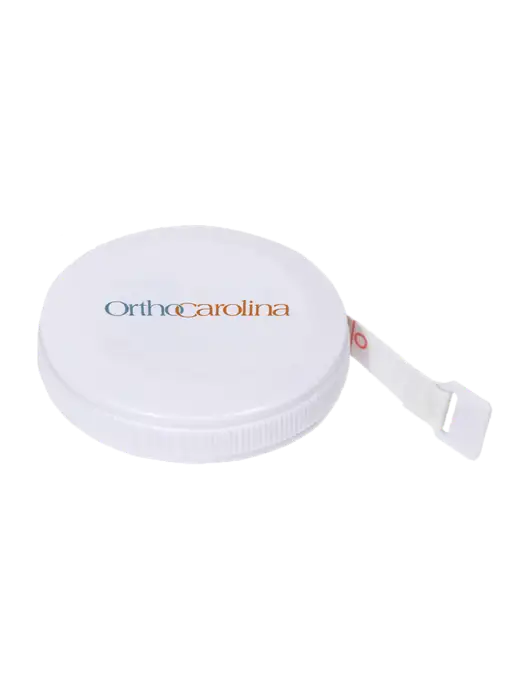 White Round Tape Measure w/OrthoCarolina Logo