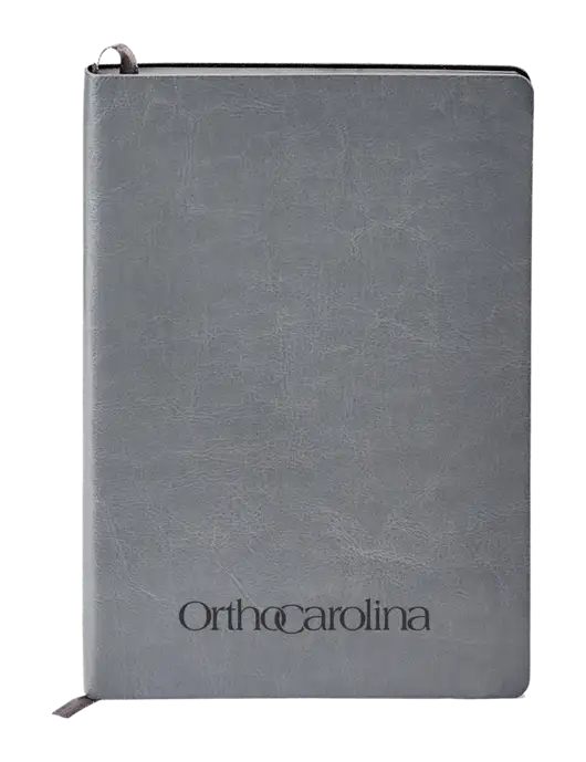 Fabrizio Grey Soft Cover 5.75 x 8.125 Journal w/OrthoCarolina Logo
