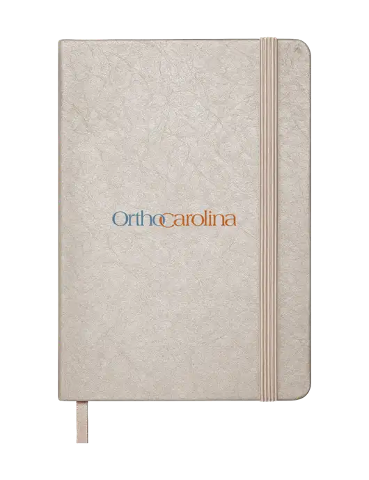 Granite Light Grey Hardcover Journal, 5.62 X  8.37 w/OrthoCarolina Logo