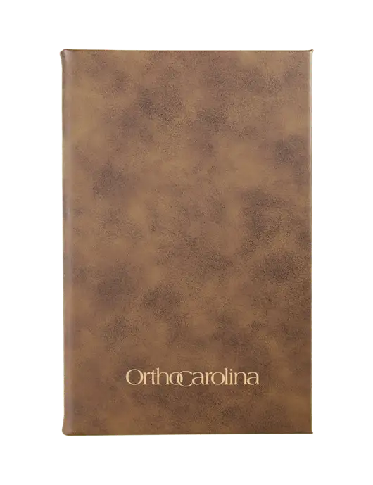 Rustic Leatherette 5.25 x 8.25 Journal w/OrthoCarolina Logo