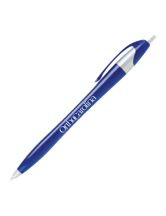 Novella Navy/Silver Corporate Pen- Blue Ink w/OrthoCarolina Logo