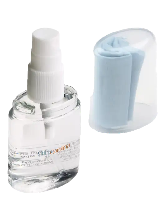 Lens Cleaning Spray & Microfiber Cloth w/OrthoCarolina Logo