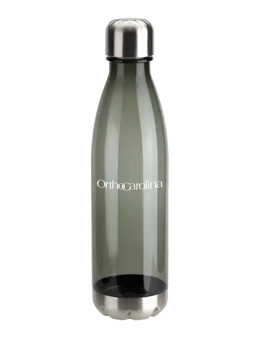 Bayside Tritan Smoke 25 oz Bottle with Stainless Base and Cap w/OrthoCarolina Logo