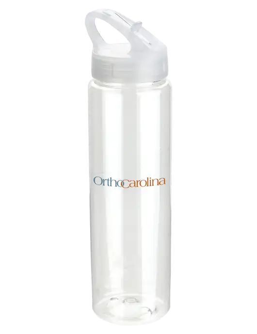 Buddy Clear 32 oz PET Bottle with Flip Lid w/OrthoCarolina Logo