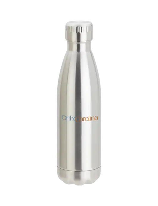 City Go Silver 17 oz Insulated Bottle w/OrthoCarolina Logo