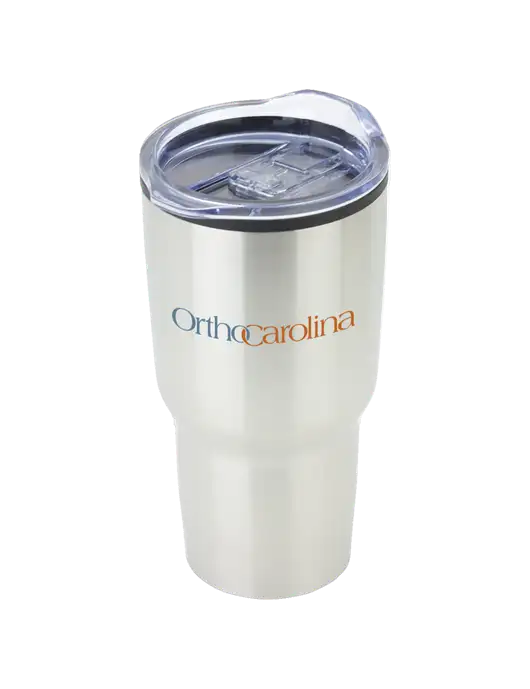 Odyssey Silver 30 oz Travel Tumbler w/OrthoCarolina Logo