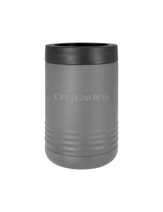 Polar Camel 12 oz Powder Coated Grey Vacuum Insulated Beverage Holder w/OrthoCarolina Logo