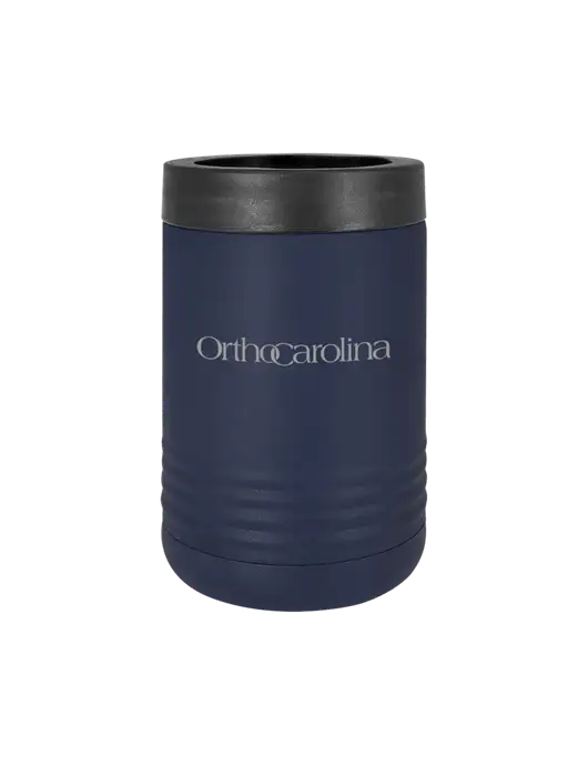 Polar Camel 12 oz Powder Coated Navy Vacuum Insulated Beverage Holder w/OrthoCarolina Logo